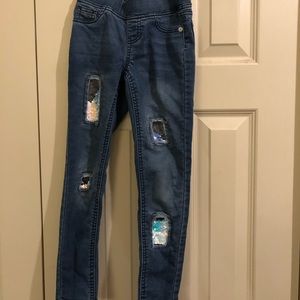 Justice flippy jeans